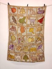 Tapete de tapeçaria vintage bordado à mão ponto corrente caxemira alfabeto seda comprar usado  Enviando para Brazil