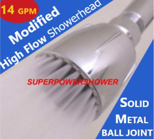 Cabeça de chuveiro de alto fluxo modificada original ^ 14 gpm macia alta pressão * bola de metal, usado comprar usado  Enviando para Brazil
