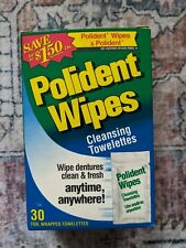 Used, Vintage Polident Wipes Individual Wrapped Denture Towelettes Discont READ  for sale  Shipping to South Africa