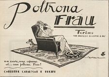 Pubblicita 1925 poltrona usato  Biella