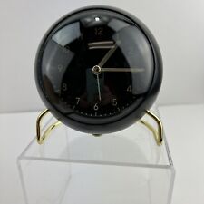 Usado, Moderno Deco MCM Reloj Alarma de Escritorio Mesa de Dormitorio Retro De Colección Negro Dorado segunda mano  Embacar hacia Argentina