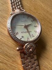 Used, Ecclissi Facets Wrist Watch SR626SW 75620 Round Rose Gold White Crystals for sale  Shipping to South Africa