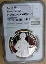 Usado, Dólar de plata conmemorativo Harriet Tubman 2024-P NGC PF 70 ultra camafeo segunda mano  Embacar hacia Argentina
