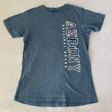 Camiseta Aeropostale Masculina Azul Médio Original Aero NY Algodão Manga Curta comprar usado  Enviando para Brazil