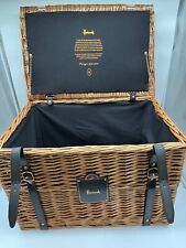 Harrods wicker hamper for sale  GUILDFORD