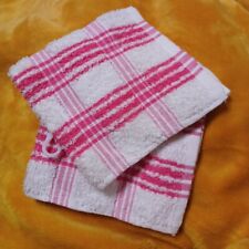 Conjunto de 2 toalhas de cozinha xadrez 100% algodão 12x12 em rosa e branco  comprar usado  Enviando para Brazil