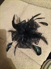 Black feather lace for sale  Shipping to Ireland