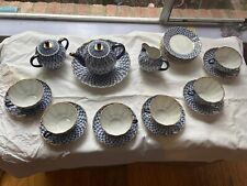 Used, Lomonosov Cobalt Net Russian Imperial Porcelain Tea & Coffee Set - 22 Pcs. for sale  Shipping to South Africa