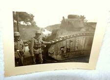 Gebraucht, Foto Soldat Uniform mit Beute Panzer Abgeschossen Wehrmacht 3. Reich 7x9cm 20660 gebraucht kaufen  DO-Huckarde