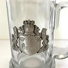 Glass beer mug for sale  Rowley