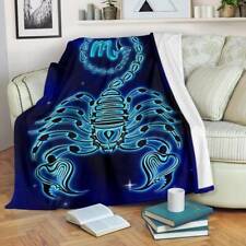 Cobertor de lã aconchegante sofá cama pelúcia presente escorpião zodíaco comprar usado  Enviando para Brazil