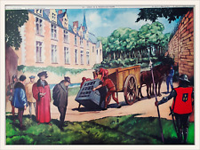 Ancienne affiche scolaire d'occasion  Le Pré-Saint-Gervais