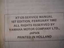 Yamaha. xt125 125 for sale  ABERDEEN
