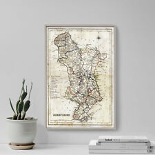 Vintage map derbyshire for sale  UK