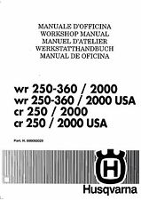 Manual de serviço de oficina Husqvarna 2000 WR 250, WR 360 e CR 250 comprar usado  Enviando para Brazil