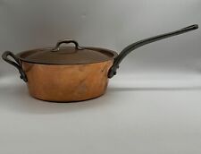 Made In France Bridge Kitchenware Copper Pot With Lid 3 1/2" x 9 1/2", used for sale  Shipping to South Africa