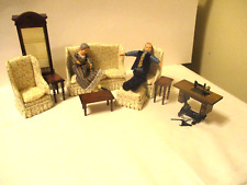 Mueble para casa de muñecas salón salón con hombre y mujer segunda mano  Embacar hacia Argentina