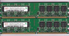 2GB 2x1GB DDR2-667 HYNIX HYMP512U64BP8-Y5 AB-T PC2-5300 DESKTOP RAM MEMORY KIT for sale  Shipping to South Africa