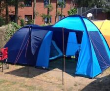 CampFeuer Kuppelzelt mit Vorzelt , Farbe Blau/Hellblau  gebraucht kaufen  Ennepetal