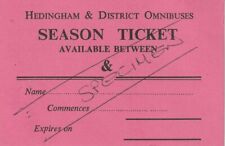 Card ticket. hedingham for sale  OLDHAM