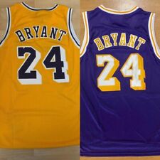 Nuevo con etiquetas Camiseta deportiva para hombre de Kobe 24 Bryant cosida de Los Angeles LA Lakers púrpura/dorada segunda mano  Embacar hacia Mexico