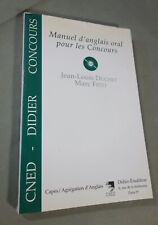 Manuel anglais oral d'occasion  Clermont-l'Hérault