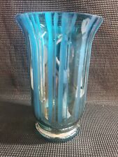 Glass vase blue for sale  Appleton