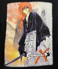 Camisa vintage Rurouni Kenshin anime mangá Shonen Jump programa de TV promocional samurai RARA, usado comprar usado  Enviando para Brazil