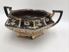Antique Gaudy Welsh Imari Pattern Gilded Flow Frog Bowl for sale  Shipping to South Africa