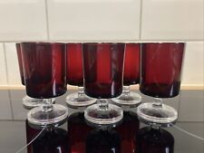 cranberry wine glass for sale  BANGOR