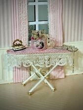 Dollhouse Miniature  Victorian Artisan made ironing board set for sale  Shipping to South Africa