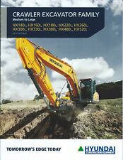 Usado, Folheto de equipamentos - Hyundai - HX140L et al escavadeiras de esteiras - 2016 (E5986) comprar usado  Enviando para Brazil