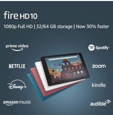 Amazon Kindle Fire HD 10 Tablet (10.1", 32GB) White 9th 2019 Edition - With Ad, used for sale  Shipping to South Africa