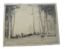 Used, French Impressionist Aquatint Wood Collectors Forest 1900 Collection Stamp for sale  Shipping to South Africa