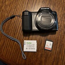 Olympus Digital Camera Stylus SZ-15 16.0MP Black Tested Battery And 16gb Card for sale  Shipping to South Africa