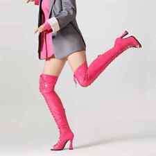 Botas de cano alto femininas para salto alto, botas de festa coxa alta comprar usado  Enviando para Brazil