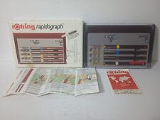 Rotring Isograph 4 Technical Pen Set Drawing Lettering Ink Germany 155743 for sale  Shipping to South Africa