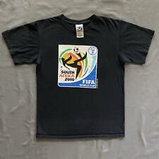Camiseta masculina média preta África do Sul futebol promocional casual Copa do Mundo FIFA 2010 comprar usado  Enviando para Brazil