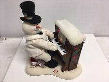 Used, Hallmark Jingle Pals Musical Snowman Playing Piano SEE VIDEO Lights & Singing for sale  Omaha