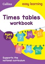 Tablas de tiempos libro de trabajo de edades 7-11: ideal para el aprendizaje en el hogar, libro de bolsillo de Colli... segunda mano  Embacar hacia Argentina