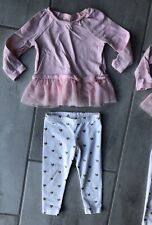 Juego de Leggings Carters Rosa Tul y Moño con Oro Corazón 9 Meses segunda mano  Embacar hacia Argentina