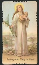 santino antico de Santa Ines estampa image pieuse holy card comprar usado  Enviando para Brazil