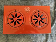 Vintage Sterno Cook Stove - Red Flame #6614 Double Burner Country Cookery for sale  Shipping to South Africa