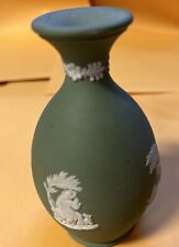 Wedgewood Jasperware Sage Green Bud Vase Vintage, used for sale  Shipping to South Africa