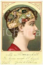 1908 frenologia cervello usato  Italia