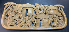 Carved wood relief for sale  Dover