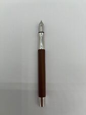 GRAF VON FABER-CASTELL pluma estilográfica guilloche marrón/coñac pluma fina segunda mano  Embacar hacia Argentina