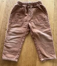 Calça jeans Zara criança menino relaxada tamanho 2-3 2 3 anos marrom texturizado comprar usado  Enviando para Brazil