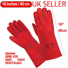 Welding Gloves Heat Resistant BBQ/Oven/MIG/TIG Welder Welder Gauntlets XL for sale  Shipping to South Africa