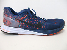 Nike Shoes Mens 11 Blue Orange Lunarglide 7 Sneakers 747355-404 Running Sports, used for sale  Shipping to South Africa